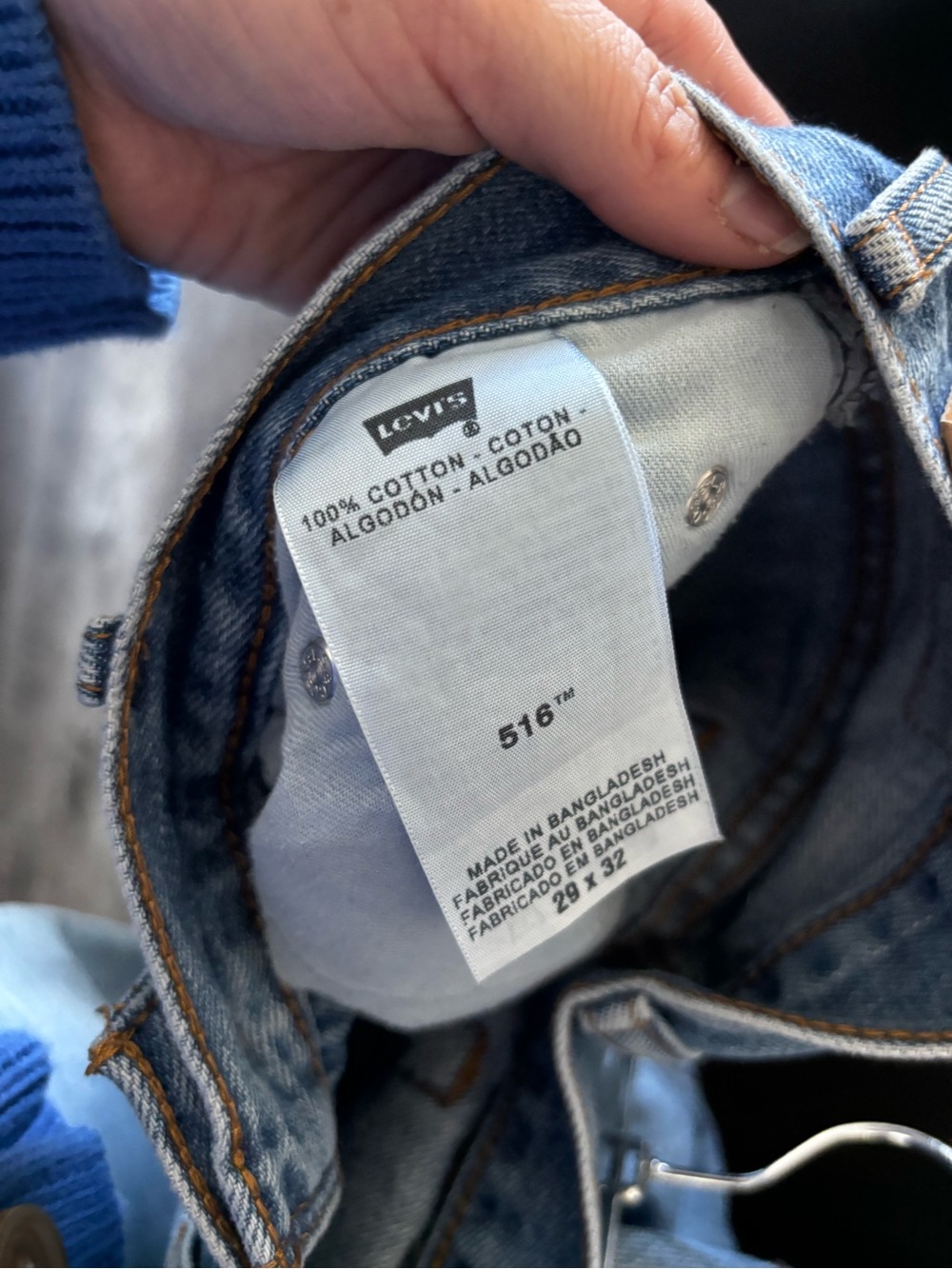 Vintage Levi’s 516 High-Rise Straight Leg Jeans – 100% Cotton 27 28 - Picture 6 of 6